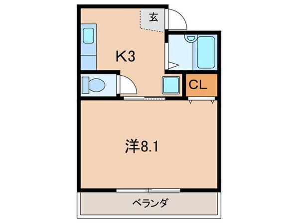 ｳﾞｨｰﾌﾞﾙ浮野の物件間取画像